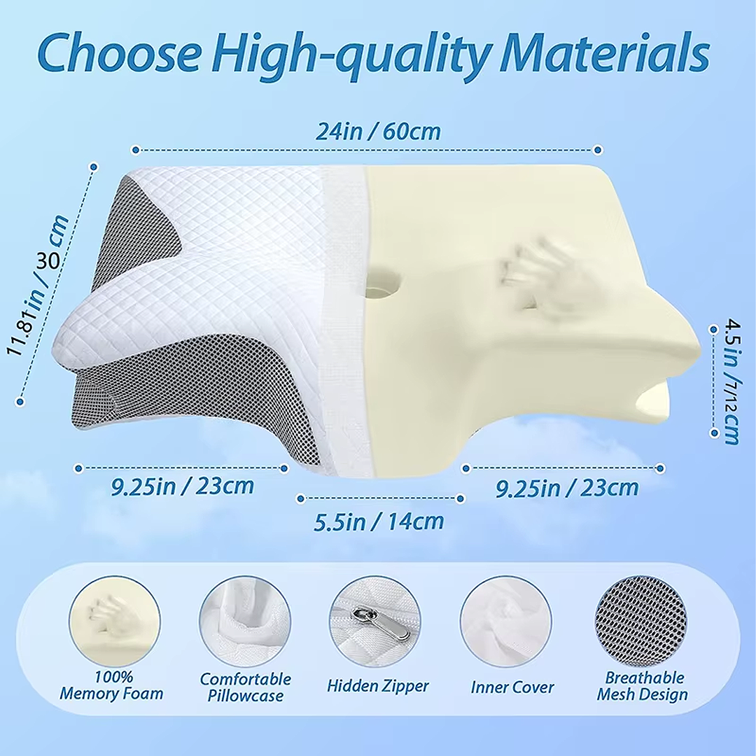 Memory Foam Ergonomic Pillow