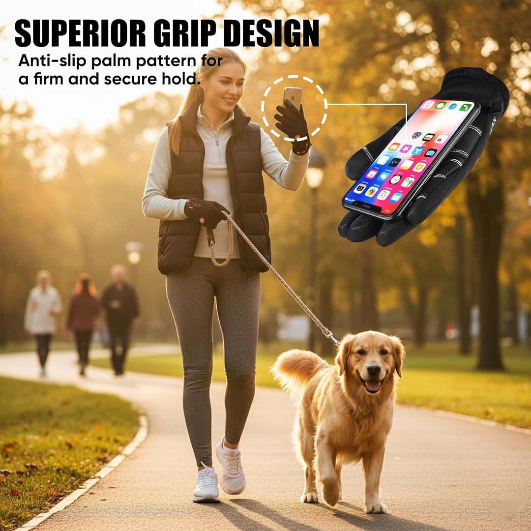 Touchscreen and Waterproof Heated Gloves