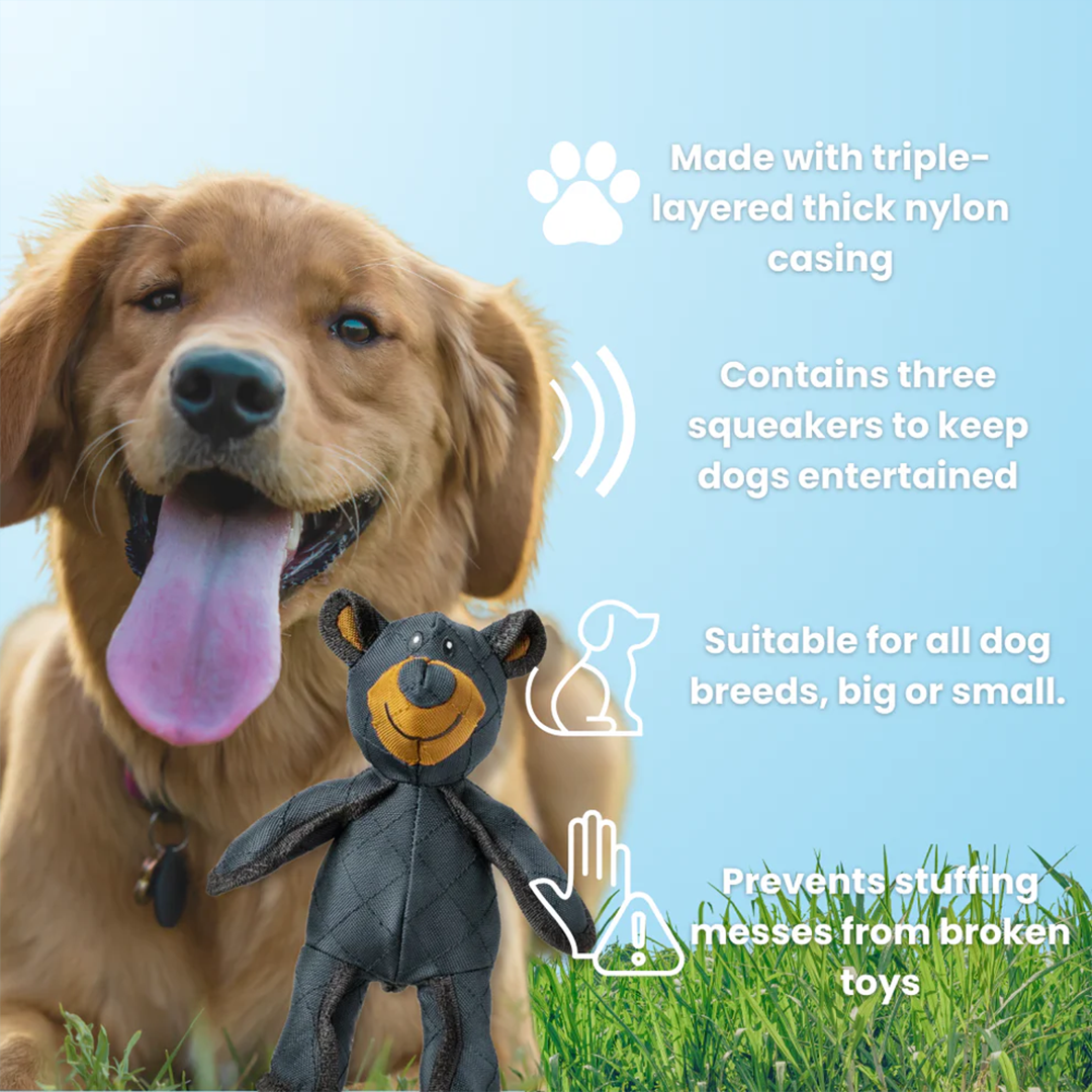 2025 New Mighty Bear Pet Toy For Heavy Chewers