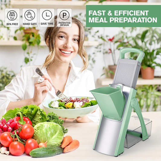 5-in-1 Safe Vegetable Cutter | Fast and Easy Food Prep Tool