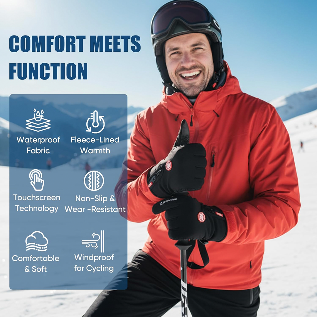 Touchscreen and Waterproof Heated Gloves